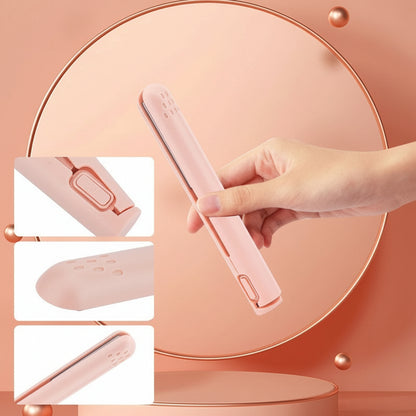 Hair Straightener Mini Ceramic Travel Curling Iron Dual Use