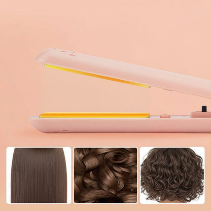 Hair Straightener Mini Ceramic Travel Curling Iron Dual Use