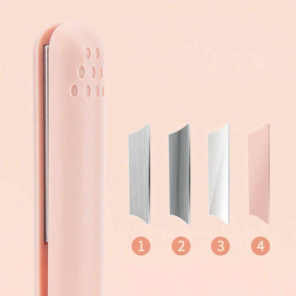 Hair Straightener Mini Ceramic Travel Curling Iron Dual Use