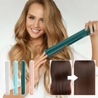 Hair Straightener Mini Ceramic Travel Curling Iron Dual Use