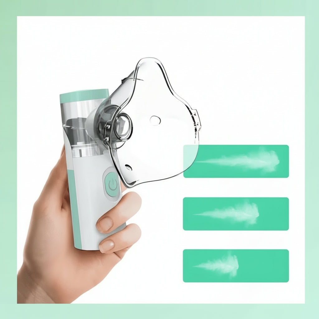 Norvo | Nebulizer for Astma Lindring | Kompakt Håndholdt Inhalator for Hjem & Reiser - Image 4