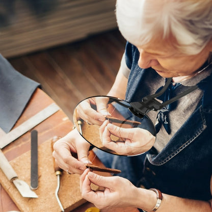 Norvo | 5X forstørrelsesglass Pro – Håndfri justerbar nakkeforstørrer for eldre og synshemmede – Perfekt for lesing, sying, håndverk og inspeksjon - Image 8