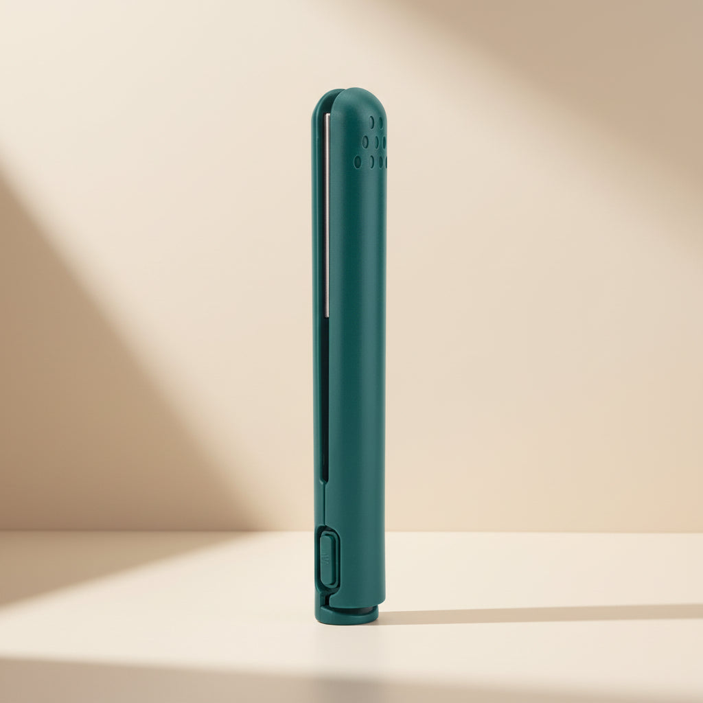 Hair Straightener Mini Ceramic Travel Curling Iron Dual Use