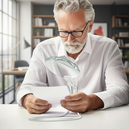 Norvo | 5X forstørrelsesglass Pro – Håndfri justerbar nakkeforstørrer for eldre og synshemmede – Perfekt for lesing, sying, håndverk og inspeksjon - Image 6