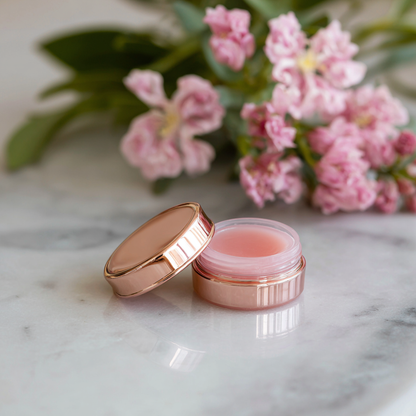 RoseQuartz Lip Balm for Natural Glow & Nourishment